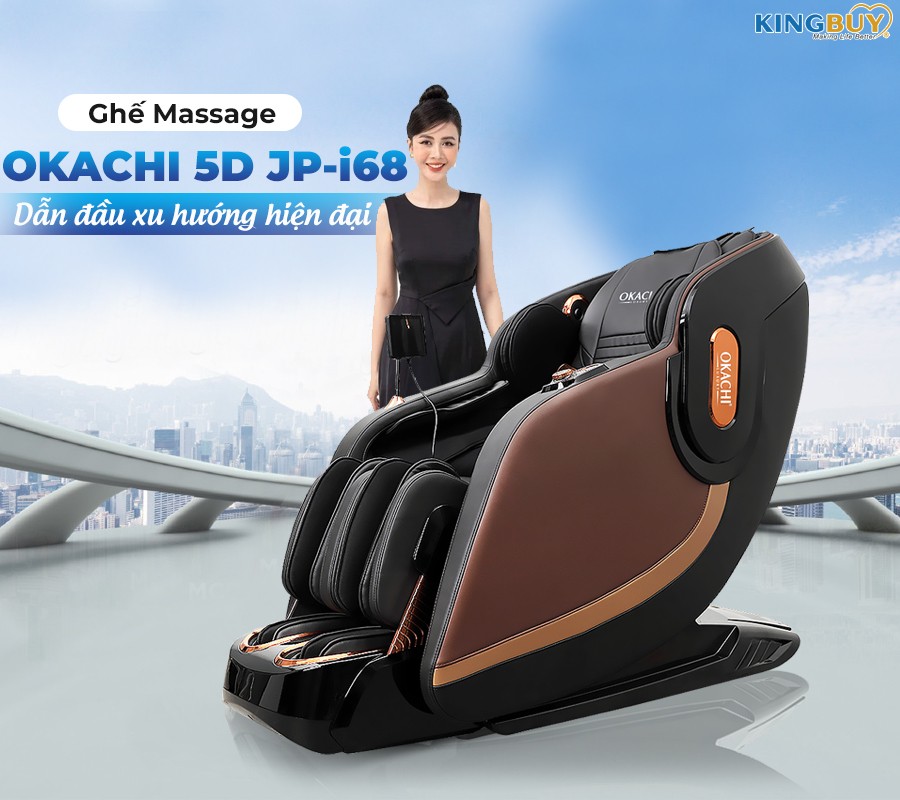 Ghế massage toàn thân OKACHI 5D JP-i68 cao cấp